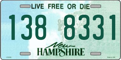 NH license plate 1388331