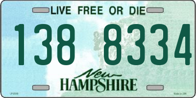 NH license plate 1388334