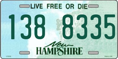 NH license plate 1388335