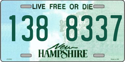 NH license plate 1388337