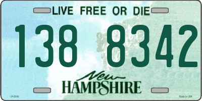 NH license plate 1388342