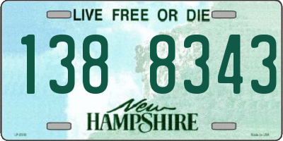 NH license plate 1388343