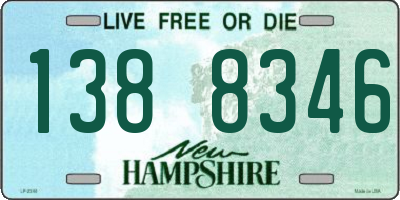 NH license plate 1388346