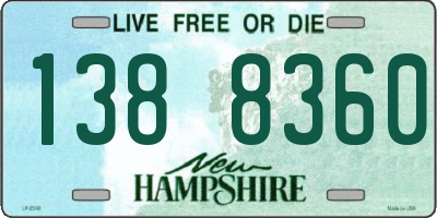 NH license plate 1388360