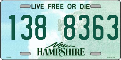NH license plate 1388363