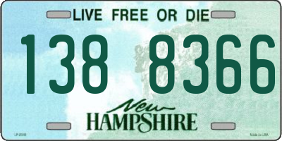NH license plate 1388366