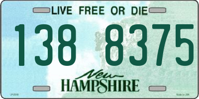 NH license plate 1388375