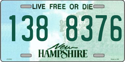 NH license plate 1388376