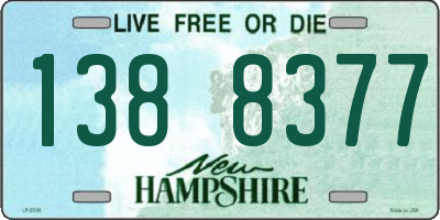 NH license plate 1388377