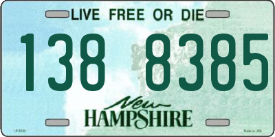 NH license plate 1388385