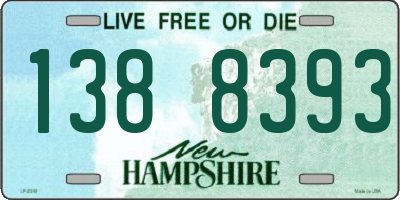 NH license plate 1388393