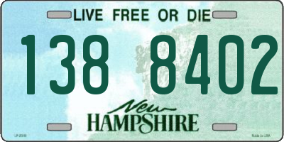 NH license plate 1388402