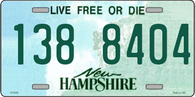 NH license plate 1388404