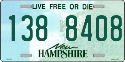 NH license plate 1388408