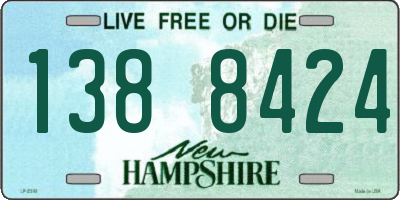 NH license plate 1388424