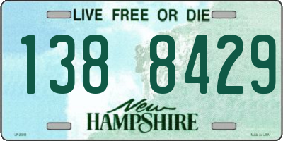 NH license plate 1388429