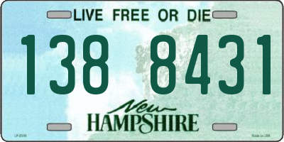 NH license plate 1388431