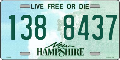NH license plate 1388437