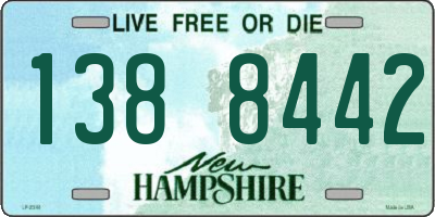 NH license plate 1388442