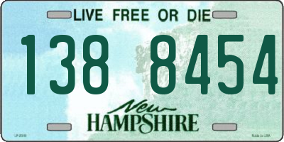 NH license plate 1388454