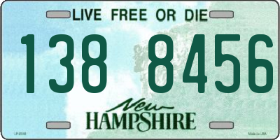 NH license plate 1388456