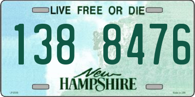 NH license plate 1388476