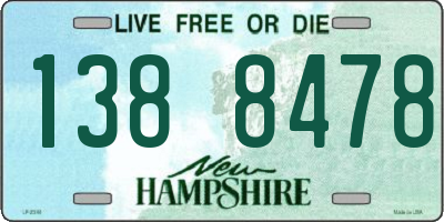 NH license plate 1388478