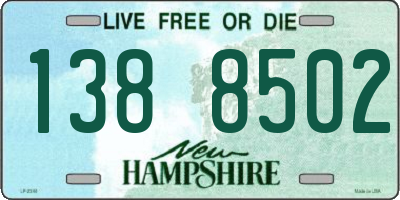 NH license plate 1388502