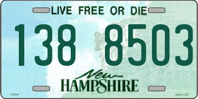 NH license plate 1388503