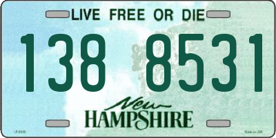 NH license plate 1388531