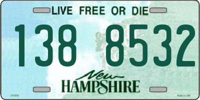 NH license plate 1388532