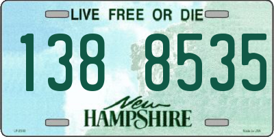 NH license plate 1388535
