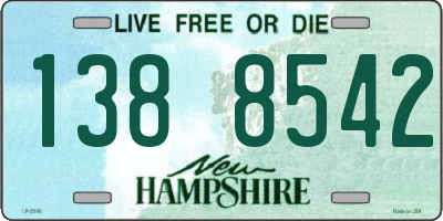 NH license plate 1388542