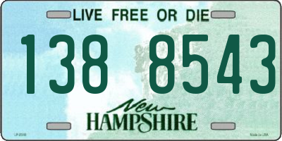 NH license plate 1388543