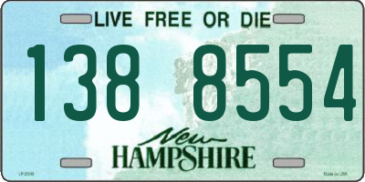NH license plate 1388554