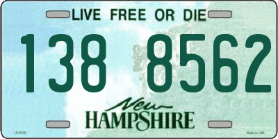 NH license plate 1388562