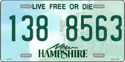 NH license plate 1388563