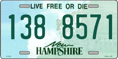 NH license plate 1388571