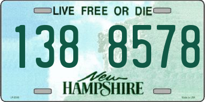 NH license plate 1388578