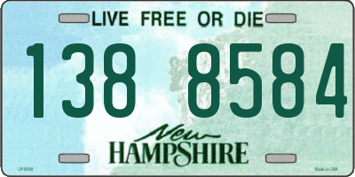 NH license plate 1388584
