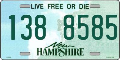 NH license plate 1388585
