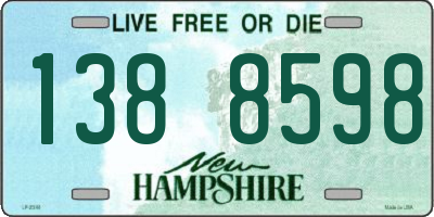 NH license plate 1388598