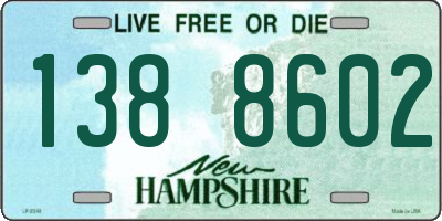 NH license plate 1388602