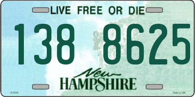 NH license plate 1388625