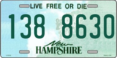 NH license plate 1388630