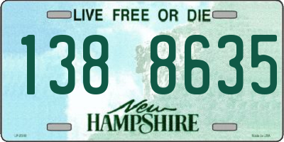 NH license plate 1388635