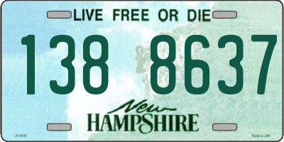 NH license plate 1388637