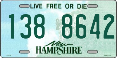 NH license plate 1388642