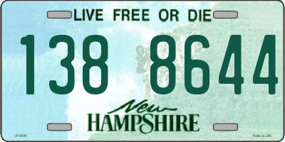 NH license plate 1388644