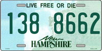 NH license plate 1388662
